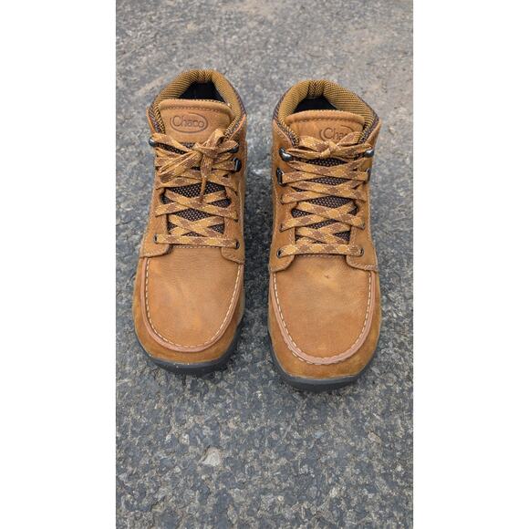 Chaco Jaeger Mens Chukka Boot Sz 7 Leather Full Grain Sneaker Hiking Performance - Picture 5 of 9